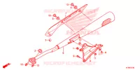 SILENCIEUX D'ECHAPPEMENT pour Honda C 100 BIZ PARTIDA ELETRICA 2013