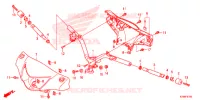 GUIDON   CARENAGE pour Honda C 100 BIZ PARTIDA ELETRICA 2014