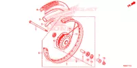 ROUE AVANT pour Honda BIZ 110 2022