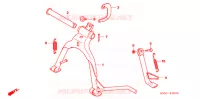 BEQUILLE pour Honda BIZ 125 SOMENTE PEDAL DE PARTIDA 2011
