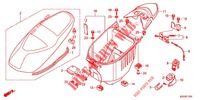 SIEGE/COMPARTIMENT A BAGAGES (2) pour Honda BIZ 125 PARTIDA ELETRICA 2011