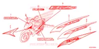 AUTOCOLLANTS pour Honda BIZ 125 PARTIDA ELETRICA, RODAS FUNDIDAS 2016