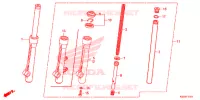 FOURCHE pour Honda BIZ 125 PARTIDA ELETRICA, RODAS FUNDIDAS 2016