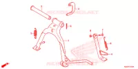 BEQUILLE pour Honda BIZ 125 PARTIDA ELETRICA, RODAS RAIADAS 2015