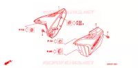 COUVERCLES LATERAUX pour Honda CG 125 FAN PARTIDA ELETRICA 2011