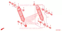 AMORTISSEUR ARRIERE pour Honda CG 125 FAN PARTIDA ELETRICA 2015