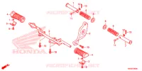REPOSE PIED pour Honda CG 125 FAN PARTIDA ELETRICA 2015