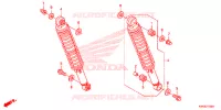 AMORTISSEUR ARRIERE pour Honda CG 125 FAN KICK 2013