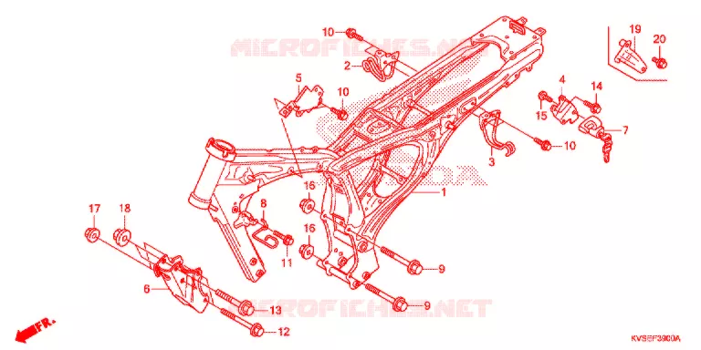CADRE Honda MOTO 150 CG 2015  CG150ESDF