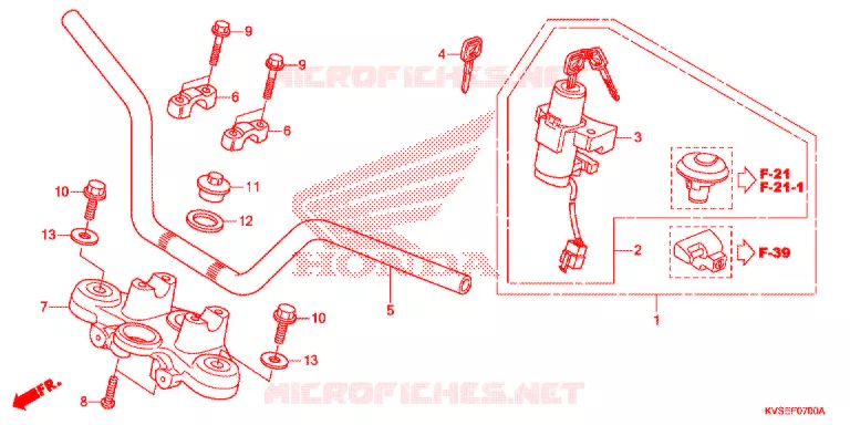 GUIDON - TE DE FOURCHE Honda MOTO 150 CG 2015  CG150ESDF