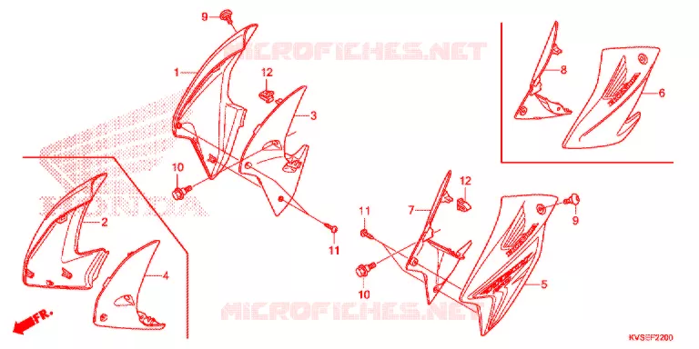 OUIES DE RADIATEUR Honda MOTO 150 CG 2015  CG150EXF