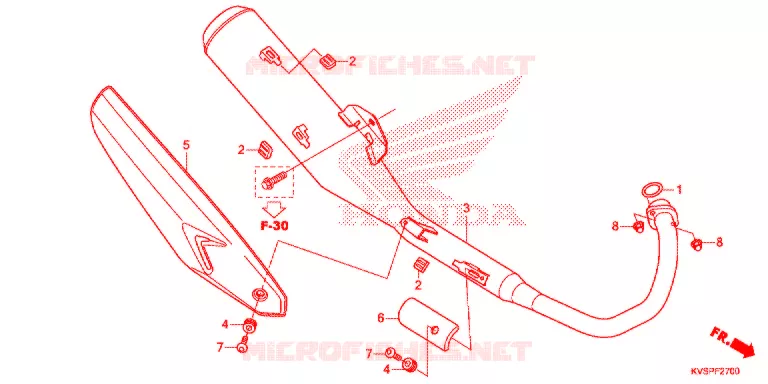 SILENCIEUX D'ECHAPPEMENT Honda MOTO 160 CG 2017  CG160CESG
