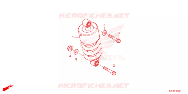 AMORTISSEUR ARRIERE Honda MOTO 150 RS 2021  FS150FAN
