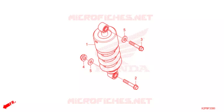 AMORTISSEUR ARRIERE Honda MOTO 150 RS 2021  FS150FAN
