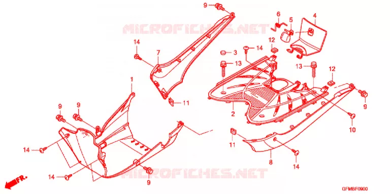 MARCHE PIEDS Honda SCOOTER 110 LEAD 2015  NHX110F