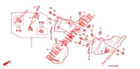 GAINE DE PROTECTION AVANT (RF1007/8/9/A/B/C) pour Honda POP 100 5BR 2011
