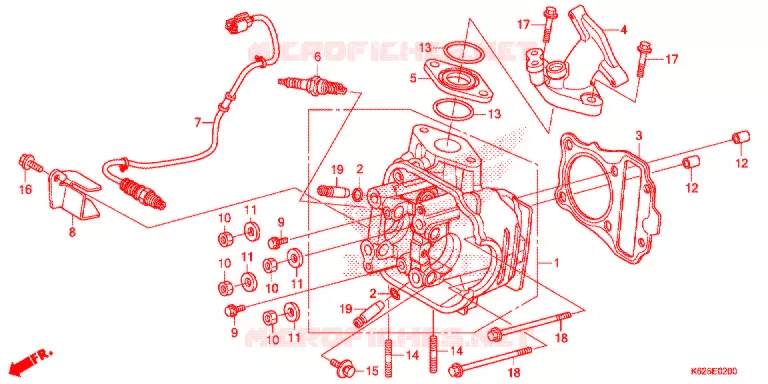 CULASSE Honda MOTO 110 POP 2021  RF110K