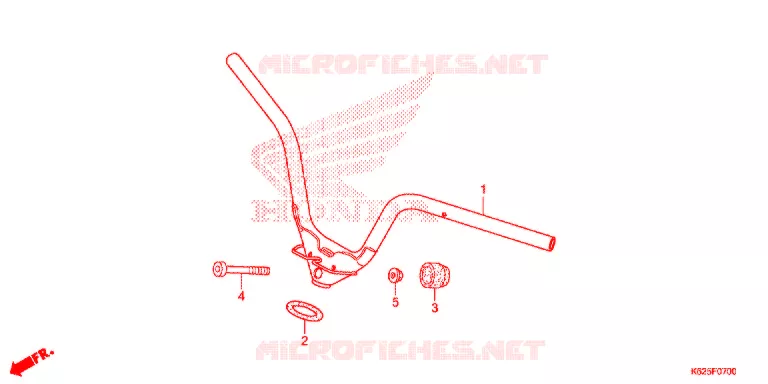 GUIDON Honda MOTO 110 POP 2021  RF110K