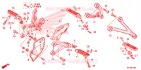 REPOSE PIED pour Honda CBR 1000 RR FIREBLADE 2012