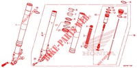 FOURCHETTE AVANT (CBR1000RR/RA) pour Honda CBR 1000 RR FIREBLADE 2012