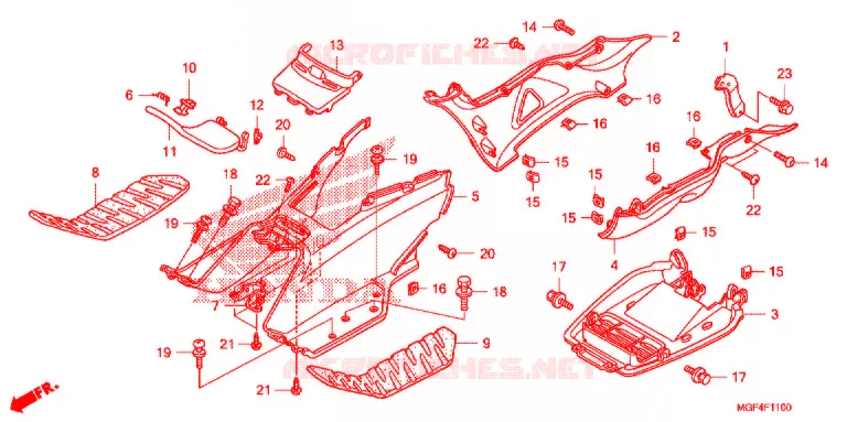MARCHE PIEDS Honda MOTO 1000 CBR 2012  CBR1000RRC