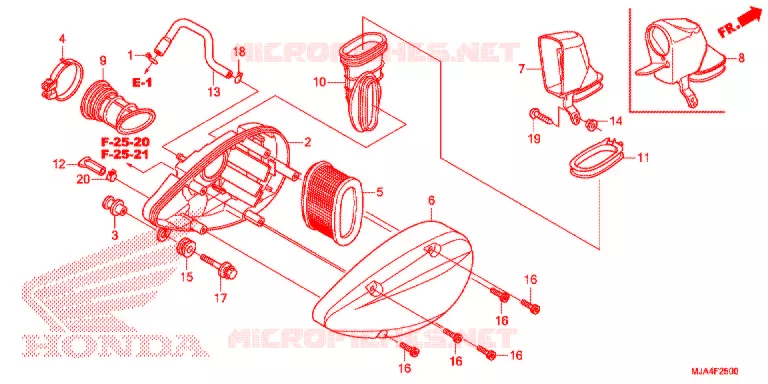 FILTRE A AIR Honda MOTO 750 SHADOW 2012  VT750C2FC