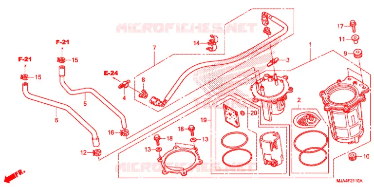 POMPE A ESSENCE Honda MOTO 750 SHADOW 2012  VT750CC