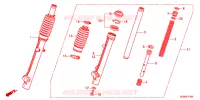 FOURCHE pour Honda SUPER CUB 50 PRO 2023