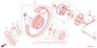 ROUE ARRIERE pour Honda SUPER CUB 50 PRO 2023