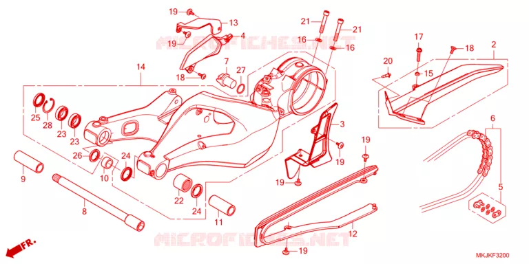 BRAS OSCILLANT Honda MOTO 1000 CB 2021  CB1000RAM_BE