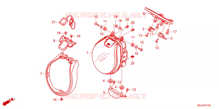 PHARE Honda MOTO 1000 CB 2021  CB1000RAM_BE