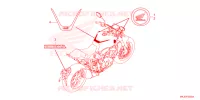 AUTOCOLLANTS pour Honda CB 1000 R BLACK EDITION 2022