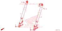 FOURCHE pour Honda CBR 1000 RR SP BREMBO 30TH 2022