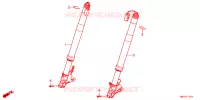 FOURCHE pour Honda CBR 1000 RR SP BREMBO 2023
