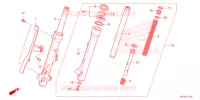FOURCHE pour Honda SUPER CUB 125 ABS 2023