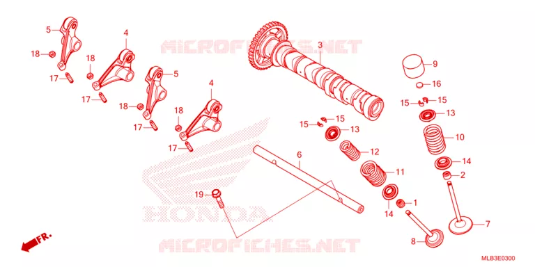 ARBRE A CAMES - SOUPAPE Honda MOTO 750 HORNET 2024  CB750AP
