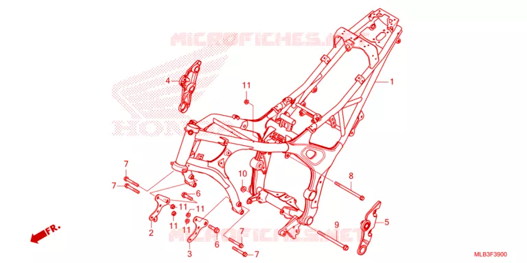 CADRE Honda MOTO 750 HORNET 2023  CB750AP