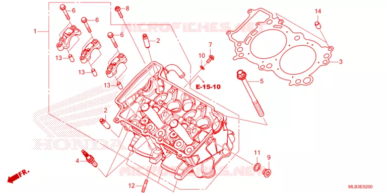 CULASSE Honda MOTO 750 HORNET 2024  CB750AP