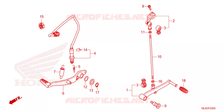 PEDALE Honda MOTO 750 HORNET 2024  CB750AP