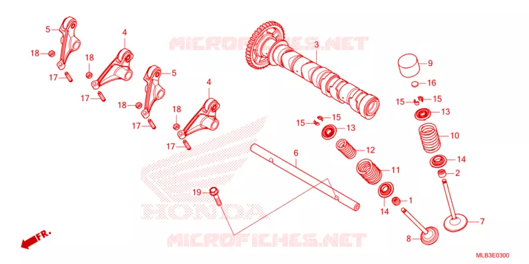 ARBRE A CAMES - SOUPAPE Honda MOTO 750 HORNET 2024  CB750AP