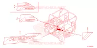AUTOCOLLANTS pour Honda PIONEER 700 M2 DELUXE 2022