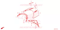 COUVERCLE SUPERIEUR CENTRAL ARRIERE pour Honda GL 1800 GOLD WING DCT 2022