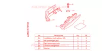 POIGNEE PASSAGER *NHA86M* pour Honda GL 1800 GOLD WING DCT 2022