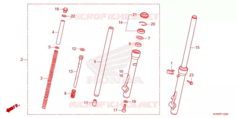 FOURCHE Honda MOTO 110 CRF 2023  CRF110FP