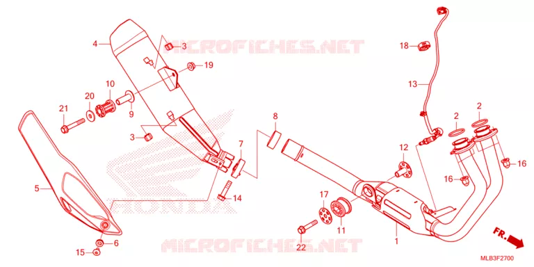 SILENCIEUX D'ECHAPPEMENT Honda MOTO 750 HORNET 2023  CB750AP