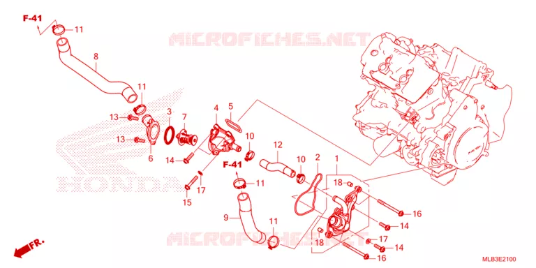 THERMOSTAT - DURITE Honda MOTO 750 HORNET 2024  CB750AP