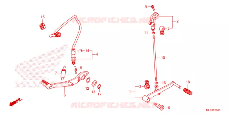 PEDALE Honda MOTO 750 HORNET 2023  CB750AP