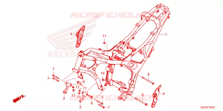 CADRE Honda MOTO 750 HORNET 2024  CB750AP