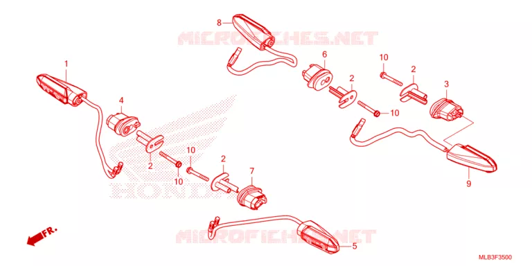 CLIGNOTANT Honda MOTO 750 HORNET 2024  CB750AP