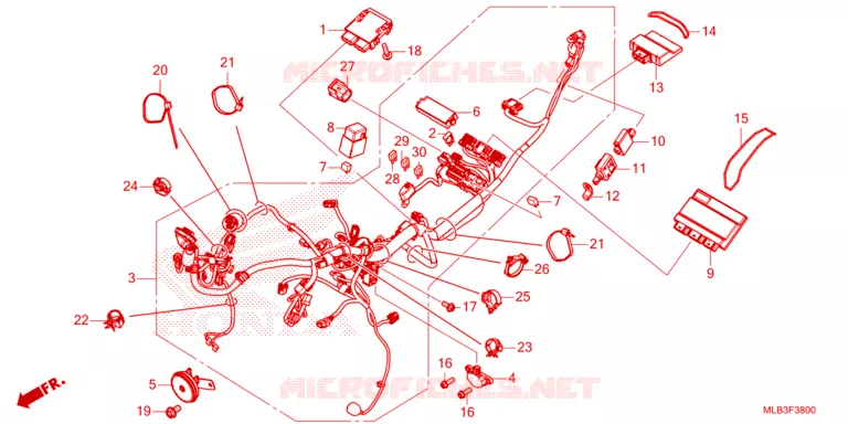 FAISCEAU DES FILS Honda MOTO 750 HORNET 2023  CB750AP